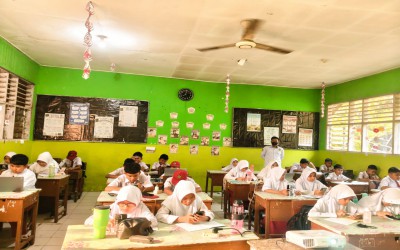 Siswa Kelas 6 MIN 2 Kota Padang Ikuti Try Out (TO) TKA dari Mediatama